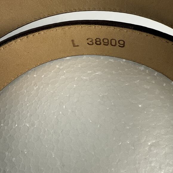 Brighton Women's L Leather Belt Brown‎ Two Tone Buckle Snake Pattern #38909 - Picture 5 of 6